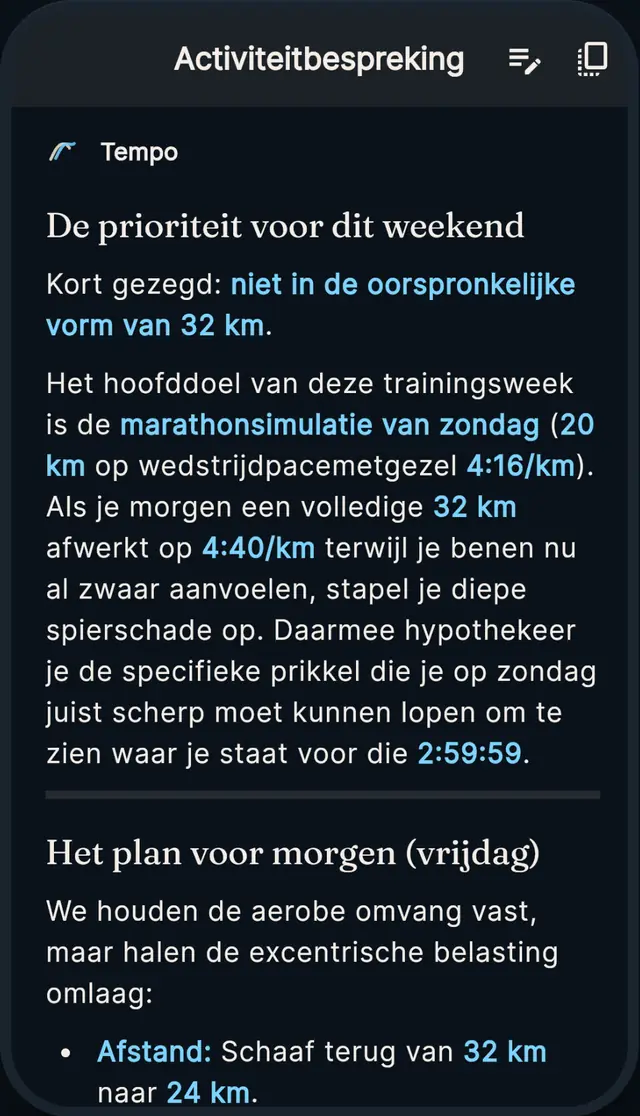 Tempo-scherm: een gesprek met een demo-atleet