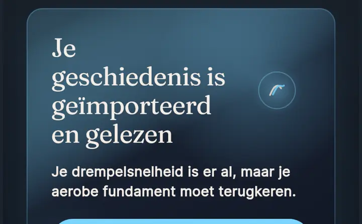 Tempo-scherm: de eerste analyse van een demo-atleet